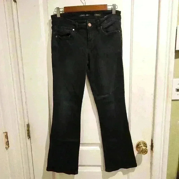 P7005 level 99 dark wash navy black boot cut size 27p - Picture 2 of 7